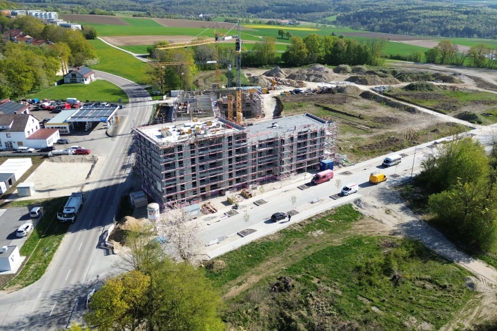 Unser Neubauprojekt mit 83 geförderten Wohnungen schreitet weiter voran!